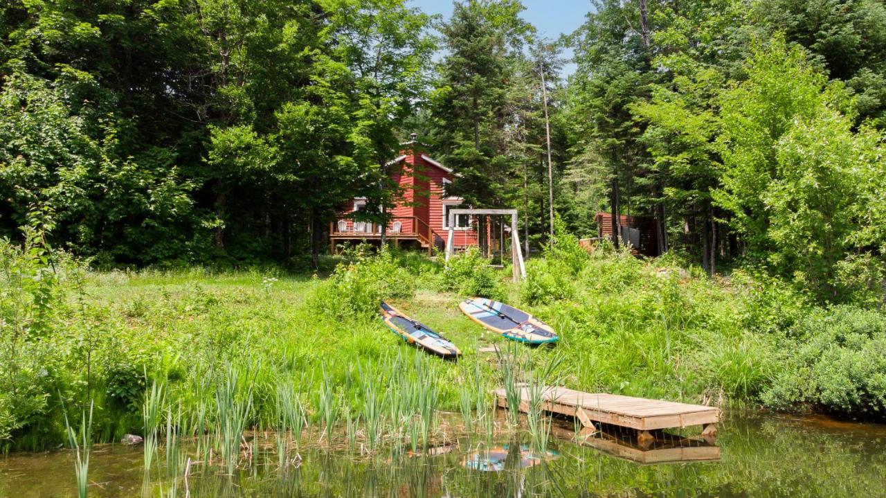 Les Chalets Tourisma - Chalet Dans Les Bois Avec Lac Prive - Le Colibri Saint-Raymond Екстер'єр фото